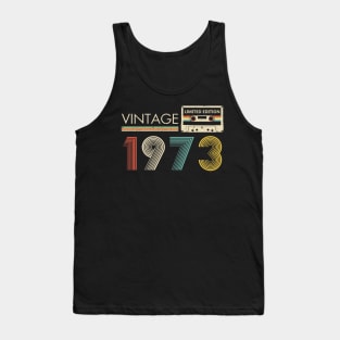 Vintage 1973 Limited Edition Cassette 50th Birthday Tank Top